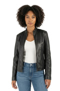 Chessy RF Leather Jacket, Black