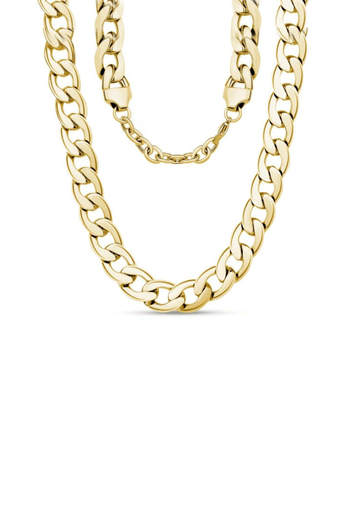 Collier à grosse chaîne forçat