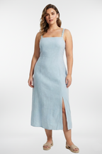 Vestido de lino Coastal Grace