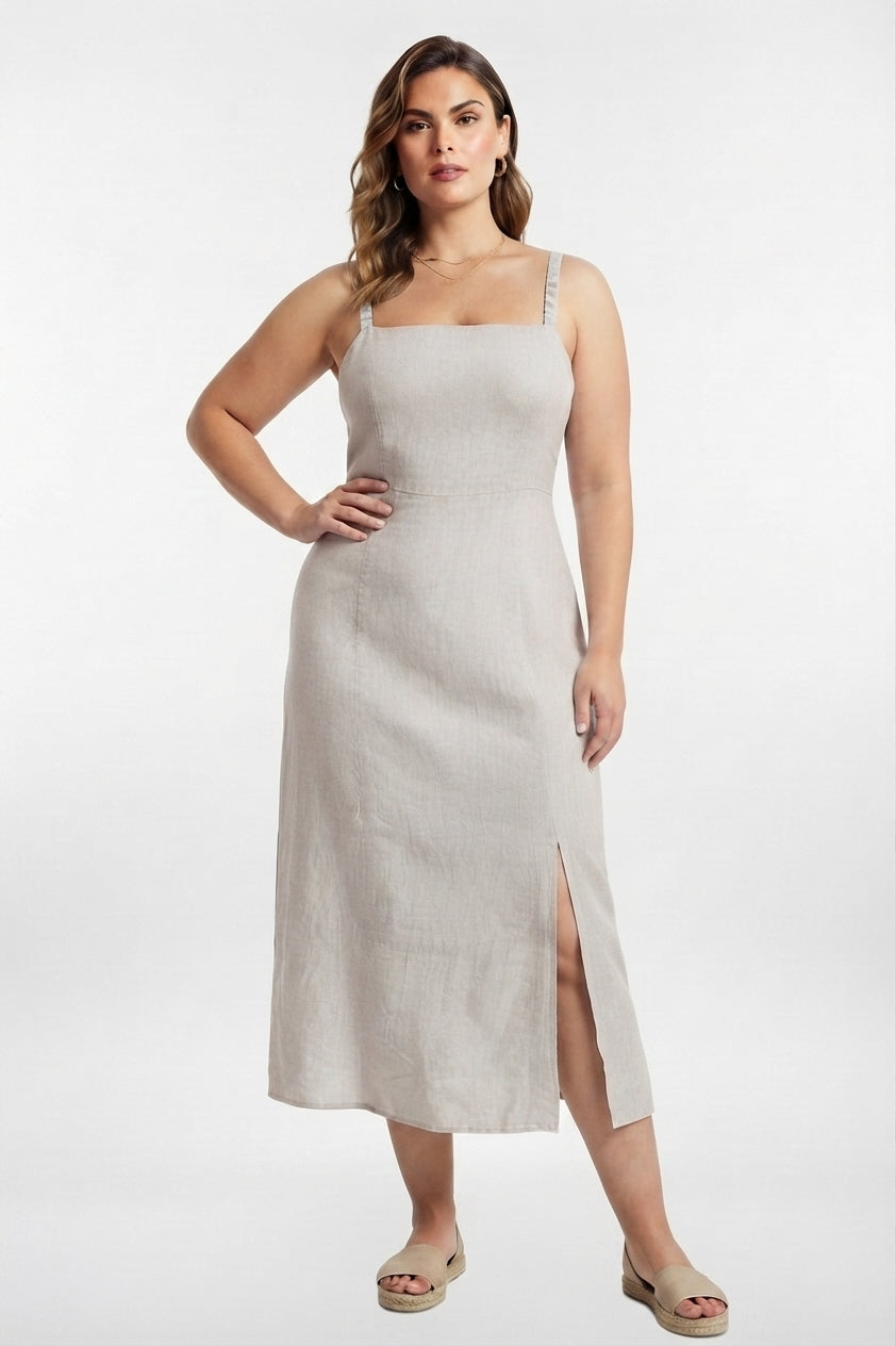Coastal Grace Linen Dress