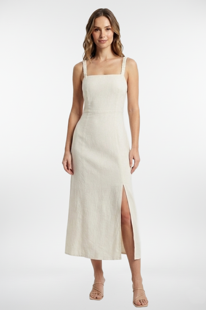 Vestido de lino Coastal Grace