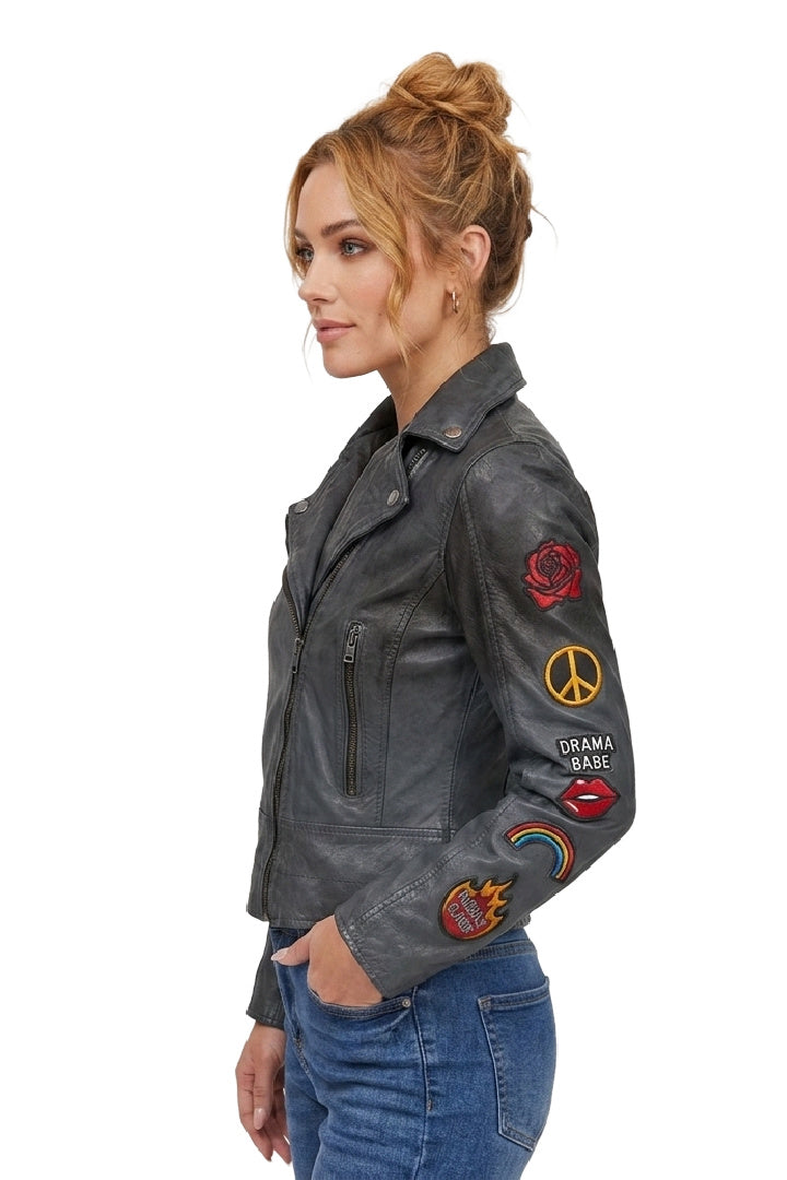 Cynthia RF Leather Jacket