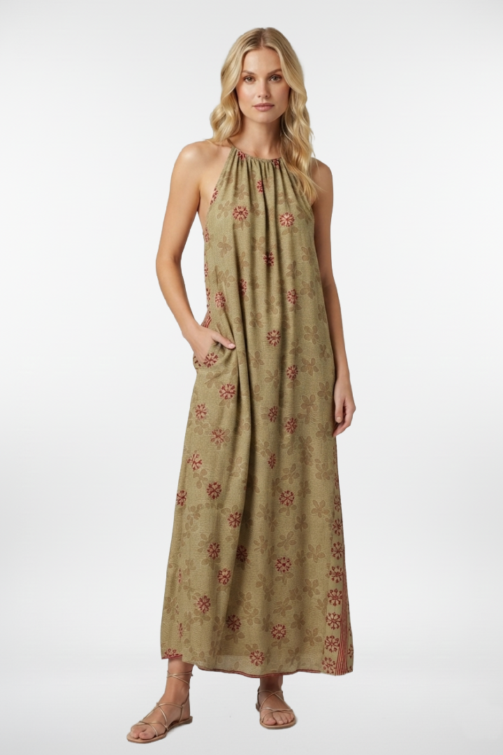 Daphne Maxi Halter Dress