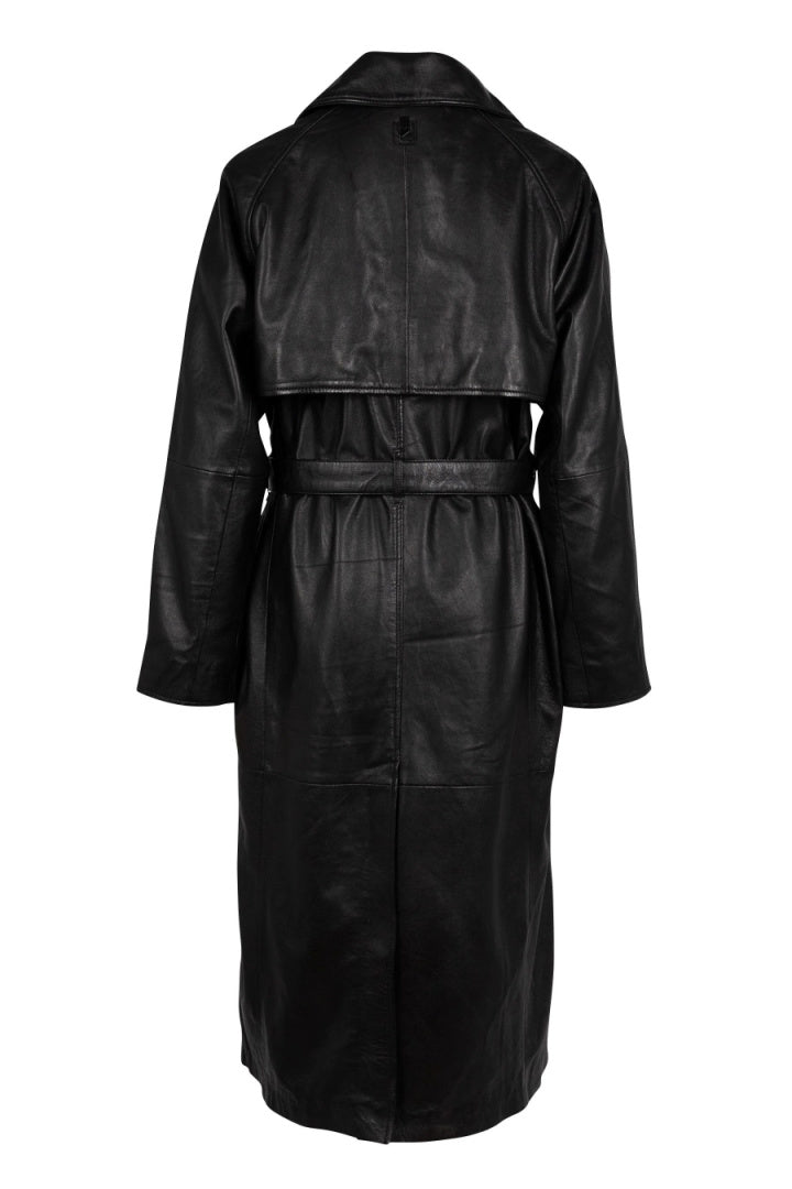 Chaqueta de cuero Chessy RF, negra.