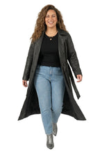 Chaqueta de cuero Chessy RF, negra.
