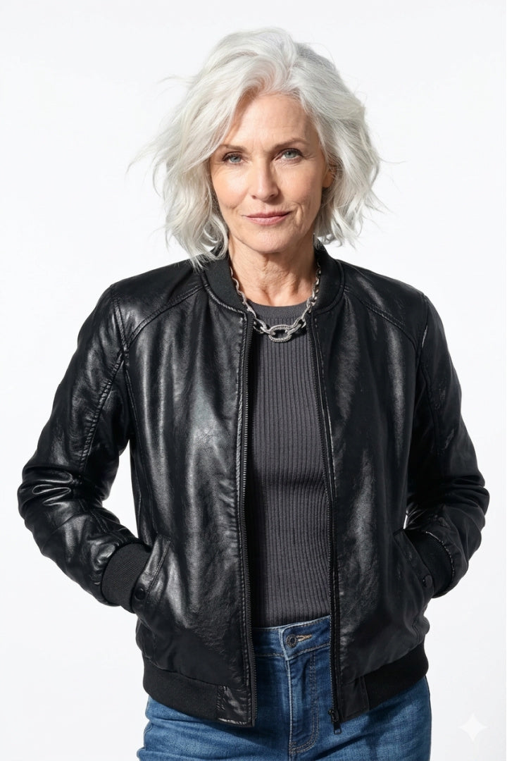 Dilay OS Leather Jacket- Reversible