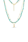Collier en perles dauphin tropical
