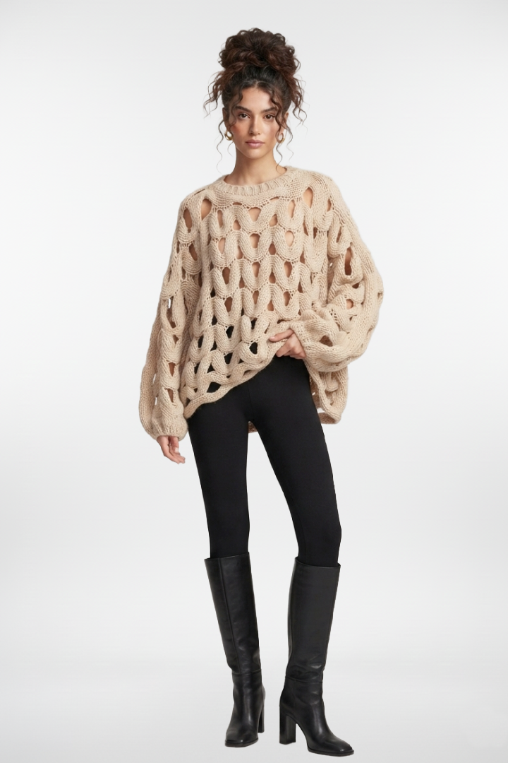 Eggie Open-Knit Sweater