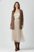 Ethereal Tulle Midi Skirt