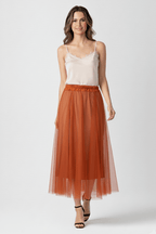 Ethereal Tulle Midi Skirt