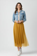 Ethereal Tulle Midi Skirt