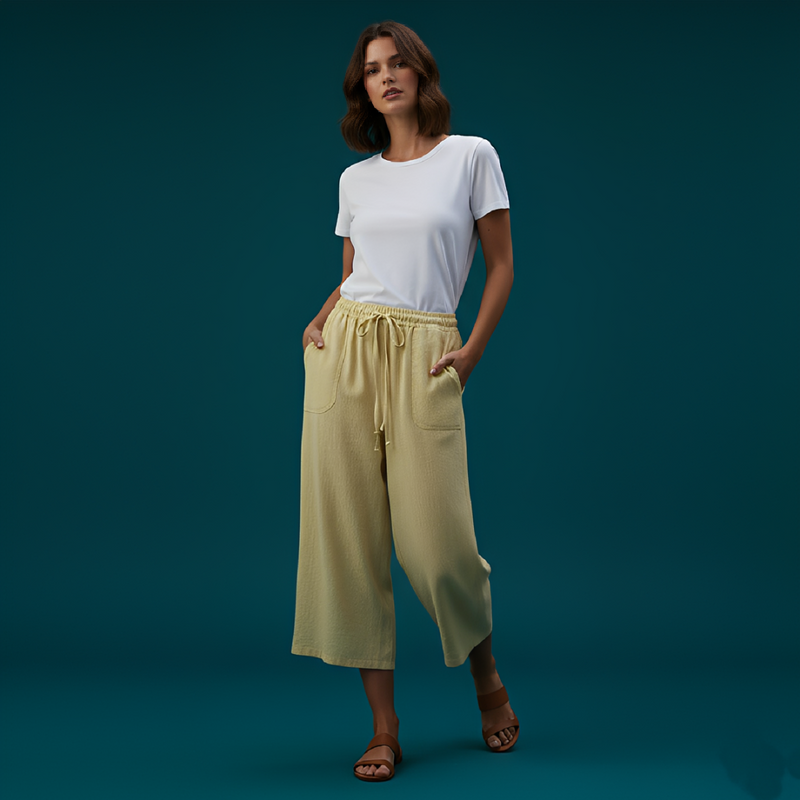 Linen Gaucho Pants