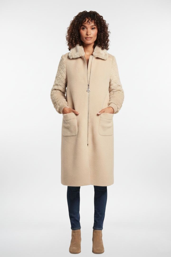 Faux Fur Long Coat