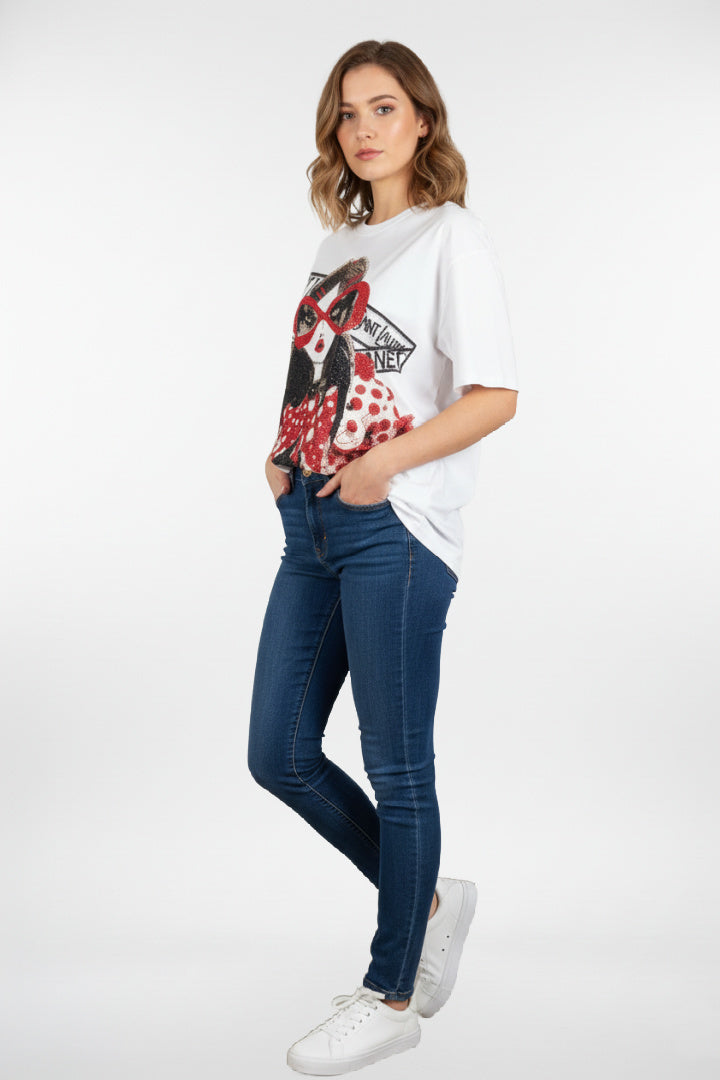 Camiseta Extragrande con Gráfico Original