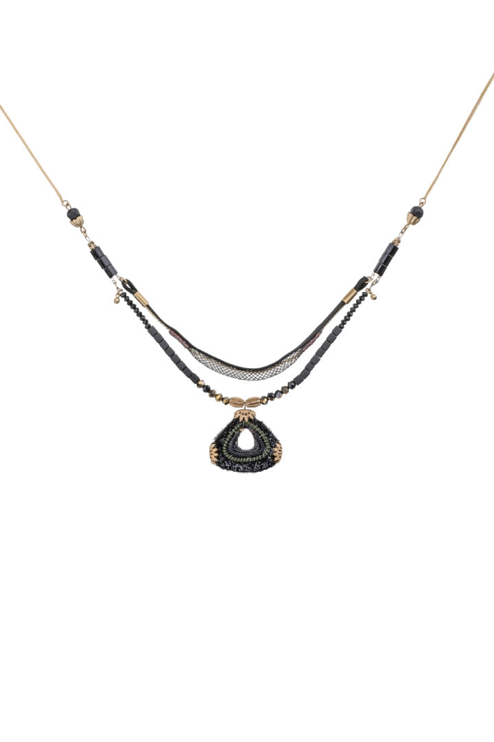 Gilded Black Set, Zaffira Necklace