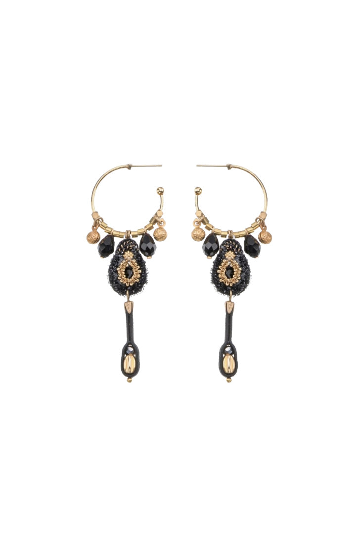 Gilded Black Set, Orzia Earrings