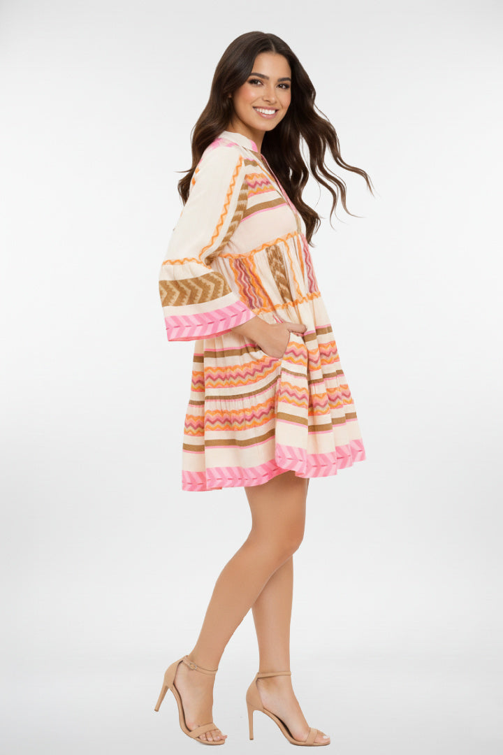 Golden Hour Boho Swing Dress