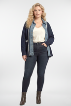Cardigan Knit and Denim