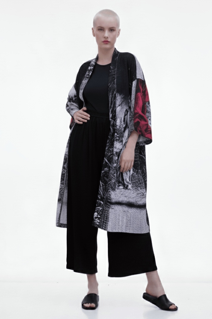 Greek Red Tragedy Kimono