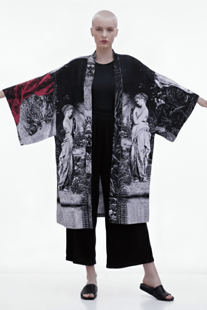 Greek Red Tragedy Kimono