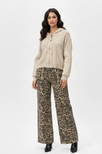 Hybrid Quilted Knit Zip-Up Hoodie