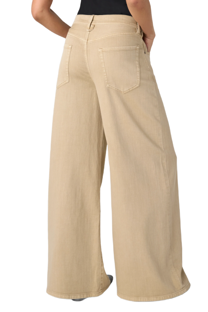 Kit High Rise Relaxed Wide Leg- Light Khaki