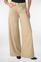 Kit High Rise Relaxed Wide Leg- Light Khaki