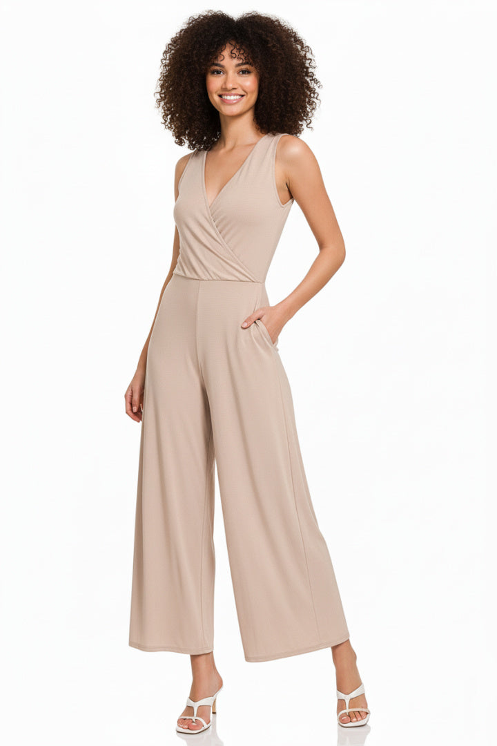 Knit Wrap Jumpsuit