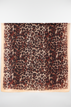 Large Silk Animal Print Scarf
