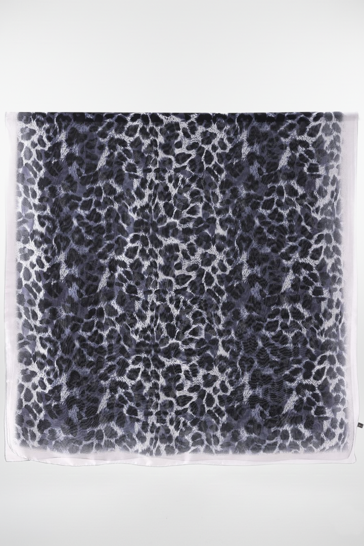 Large Silk Animal Print Scarf