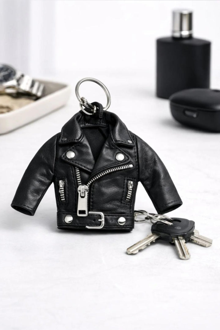 Leather Jacket Key Chain