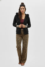 Leopard Lovers Zip-Up Cardigan Hoodie
