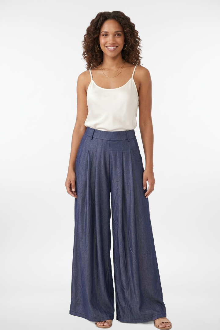 Light Flowy Flair Denim Pants