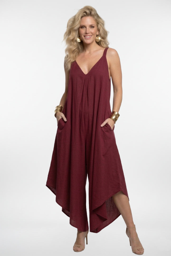 Mono harén burdeos claro