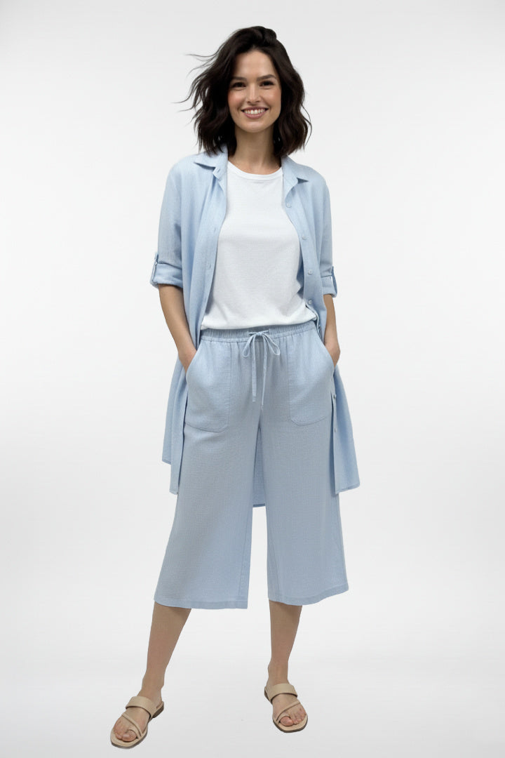 Linen Button Up Dress