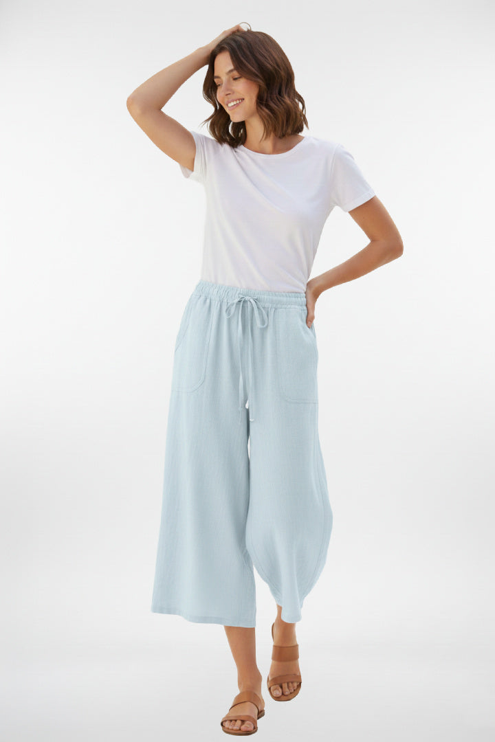 Linen Gaucho Pants
