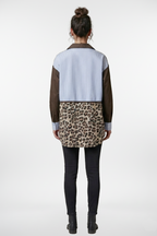 Long Sleeve Color Block Mix Shirt