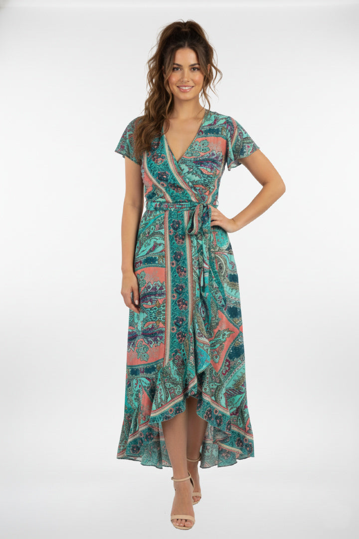 Long Whimsy Wrap Dress