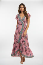 Long Whimsy Wrap Dress