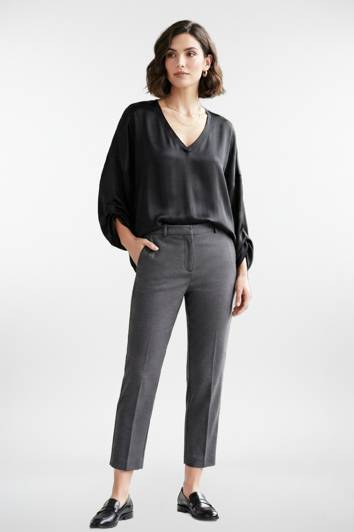 Longue Sleeved Silk Top
