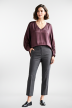 Longue Sleeved Silk Top