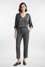 Longue Sleeved Silk Top