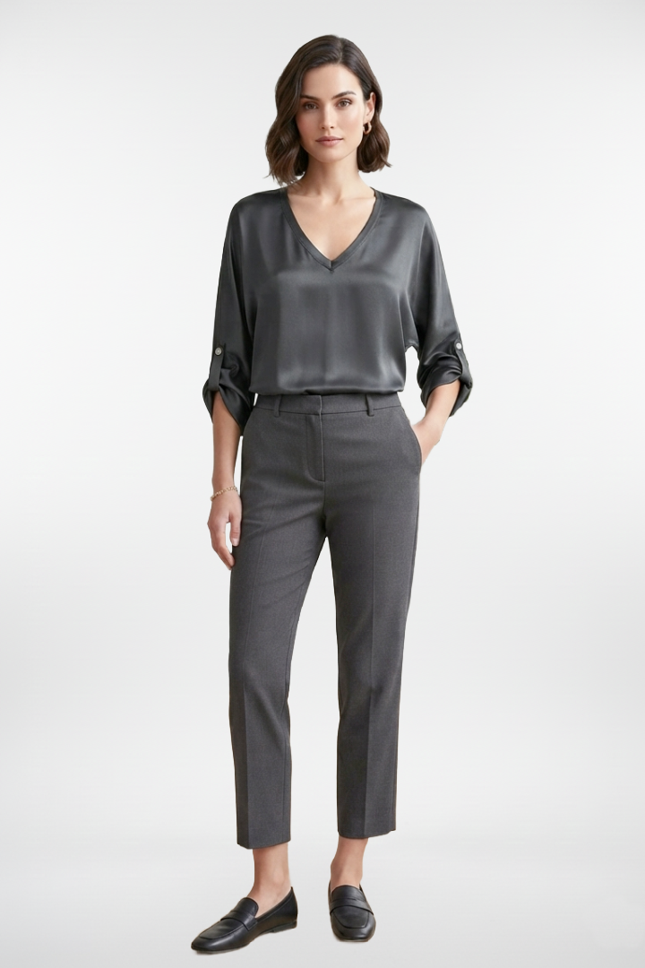 Longue Sleeved Silk Top