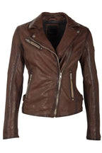 Veste en cuir Chessy RF, noire