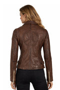 Veste en cuir Chessy RF, noire