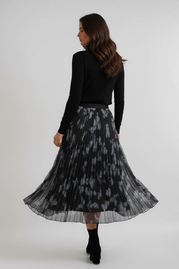 Midnight Bloom Reversible Blue Butterflies & Sparkle Tulle Skirt