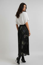 Midnight Bloom Reversible Floral & Sparkle Tulle Skirt