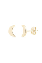 Mini Crescent Moon Studs