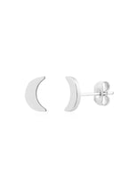 Mini Crescent Moon Studs