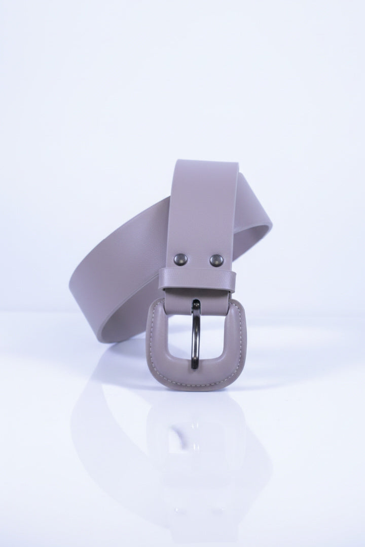 Minimalist Taupe Belt